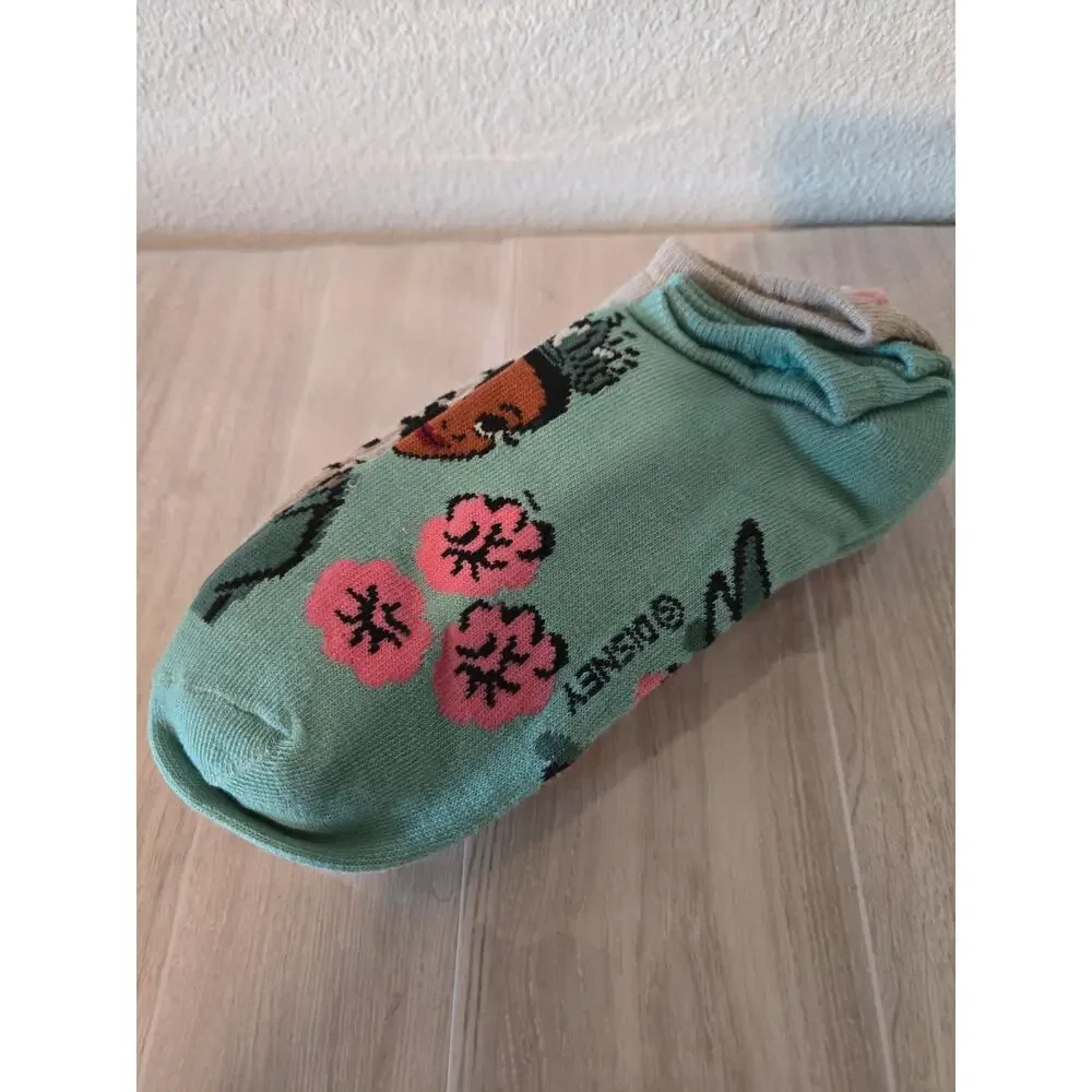 Disney Princess Muted Floral Socks Boxlunch Exclusive Size 9-11